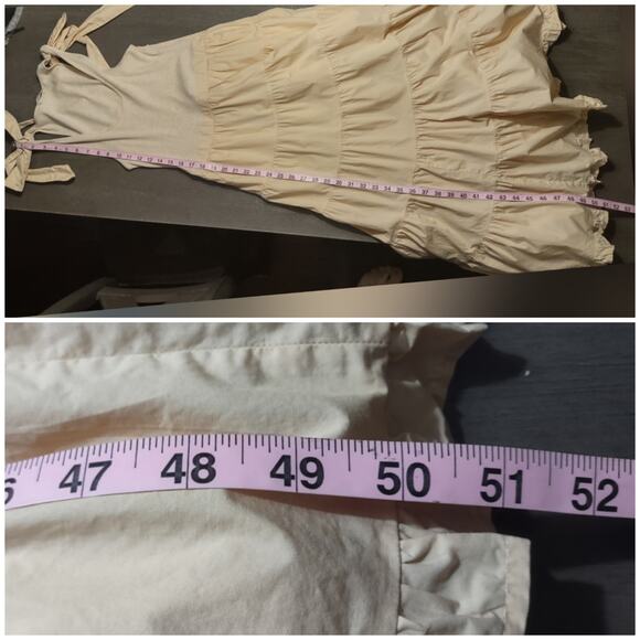 Ulla Johnson Hope Tiered Tie Shoulder Cotton Dress Size Medium Summer Wedding - Picture 8 of 16